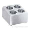 Stainless Steel Cylinder Flatware Silverware Utensil Holder